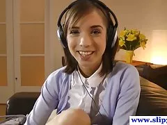 Мило euroteens литья с старым парнем крупным планом