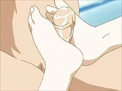 Длинный Женское Доминирование футджоб сцена с девственной аукциона - аниме