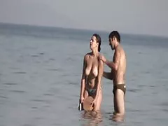 Греческий пляж вуайерист