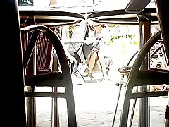 Nice телок в кафе