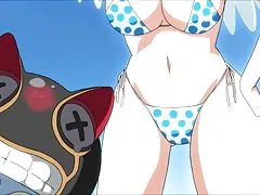 Сексуальный ecchi борьба мультфильм