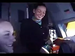 Реальный воздух стюардесса дразнить