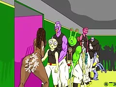 Черное дерево супергероиня банды ударил