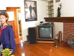 Школьница и учитель