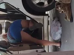 Автомойка розовые волосы показать задницу pt2