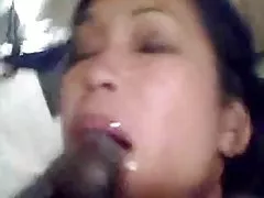 Азиатские покорным колеса и удары Черный