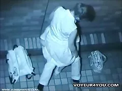 Открытый секс пары чертовски поздно ночью