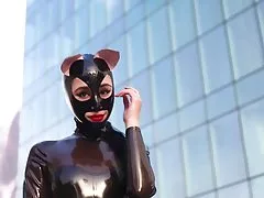 Муслима в горячей латекс