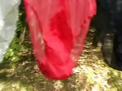 Винтаж нейлона скользит и трусики
