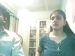 Tndian пара на веб-камеру