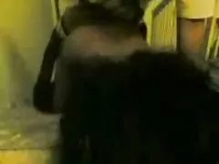 Групповуха и собачка на лестнице