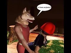 3D комикс: маленькая красная шапочка