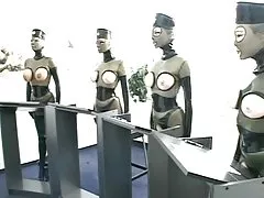 Обучение девочек в латексе