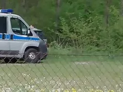 Польский секс в общественном месте действий полиции